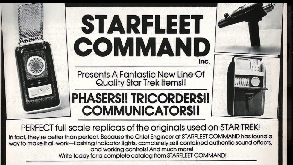 A star trek advertisement with a few images of a star trek command Description automatically generated with medium confidence