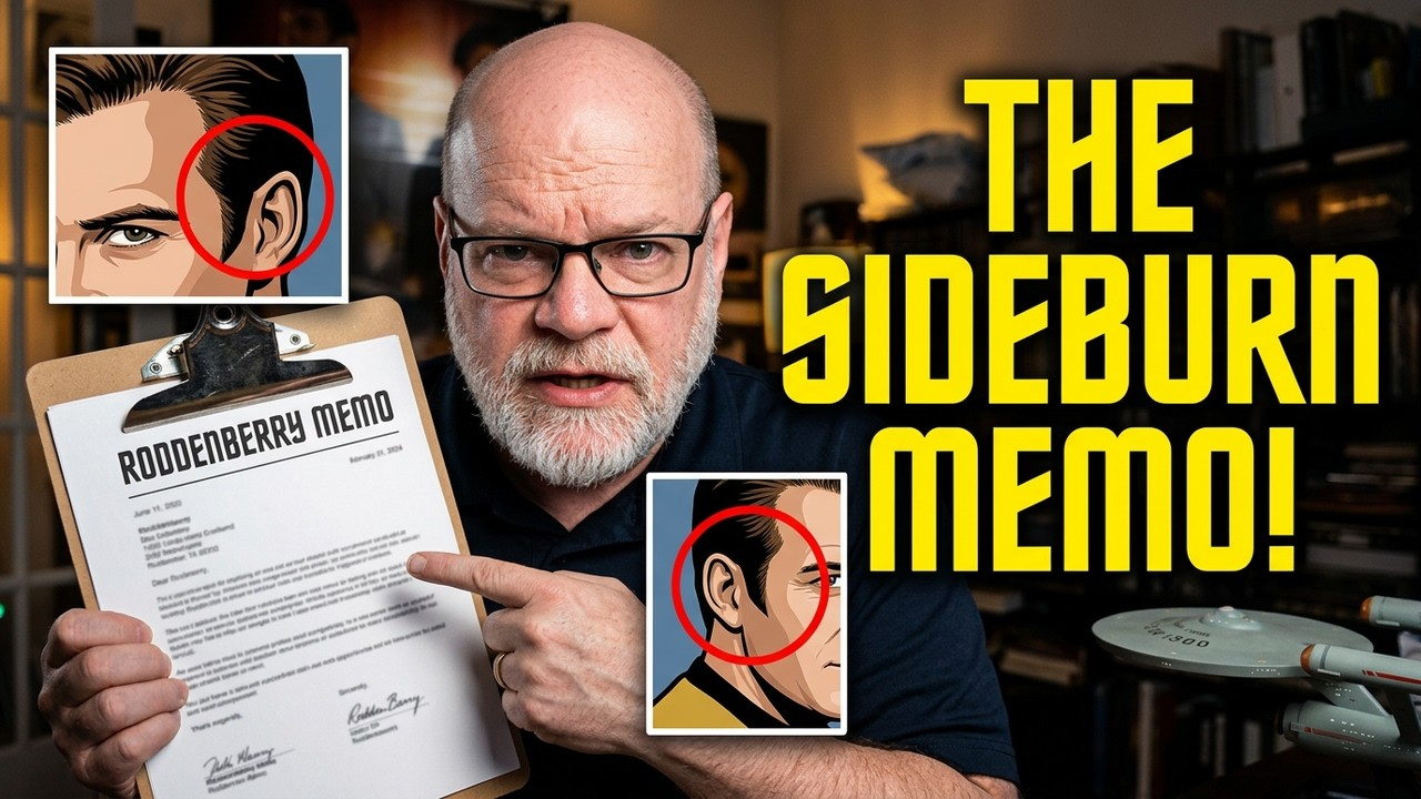 The Sideburn Memo: How Roddenberry Fought Kirk’s Look — The Tiny Battle That Built Star Trek