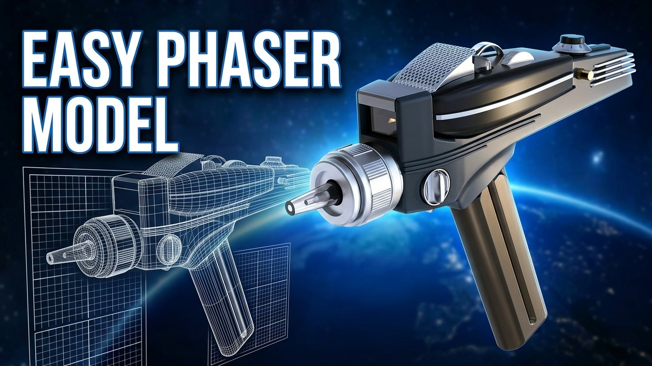 Build Your Own Star Trek Phaser in Blender | Episode 3