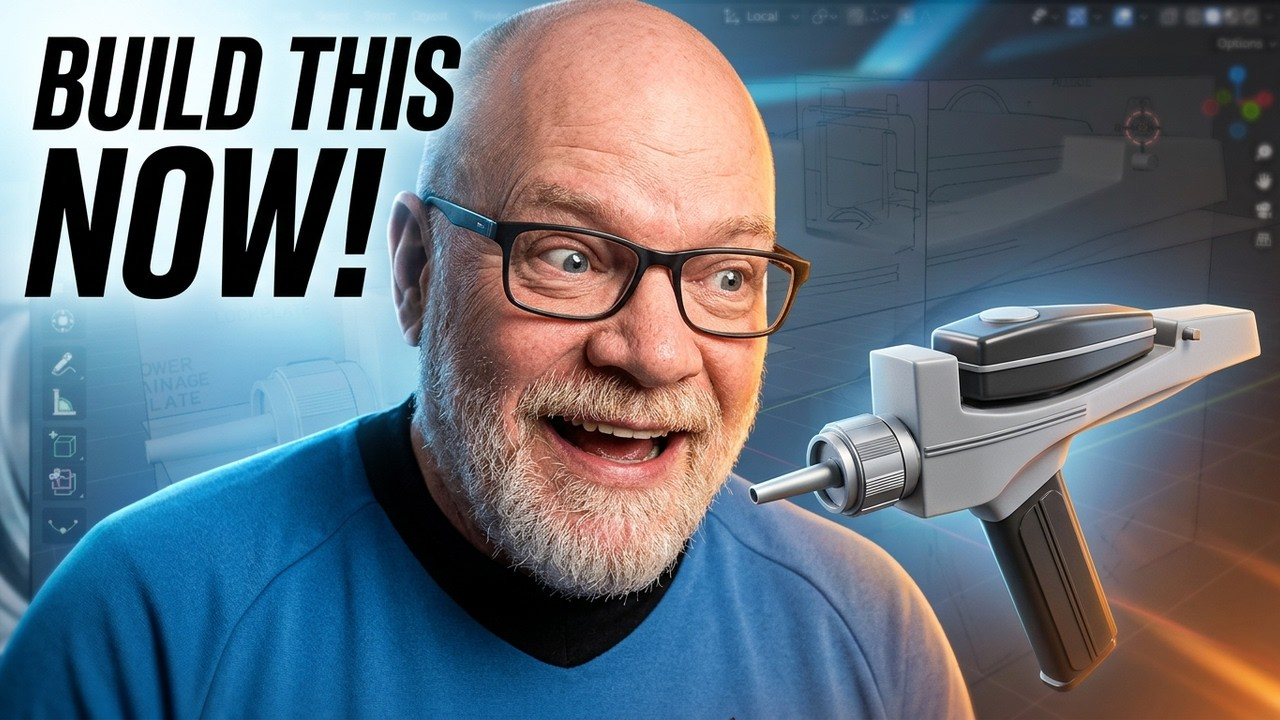 Build Your Own Star Trek Phaser in Blender | Episode 7